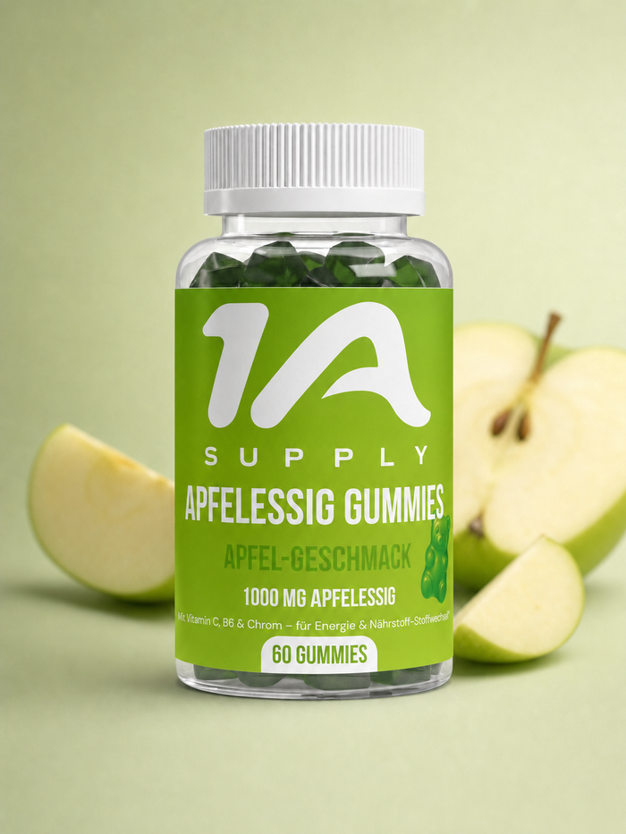 Apfelessig + C + B6 + Chrom Gummies