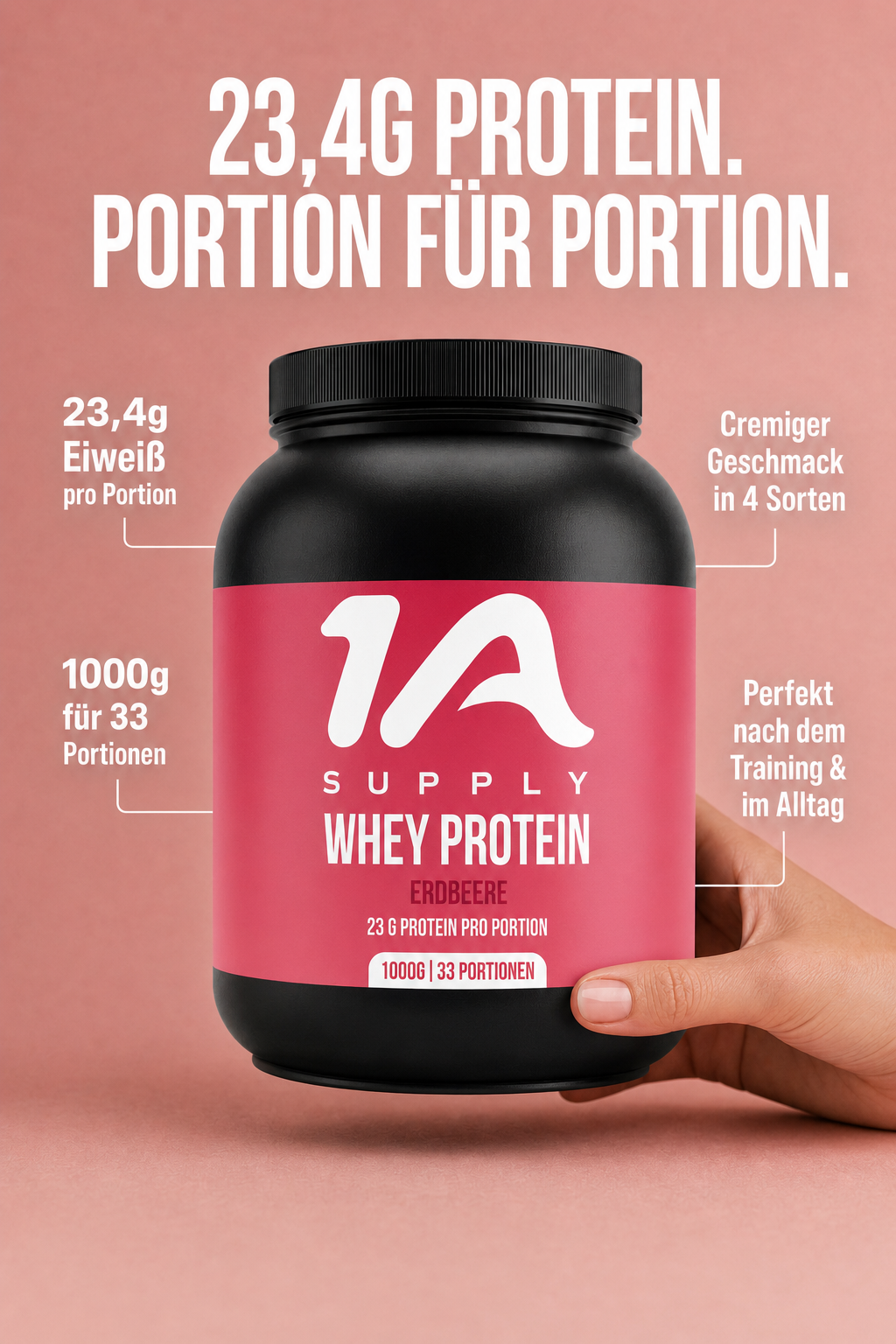 Whey Protein 1000g Pulver