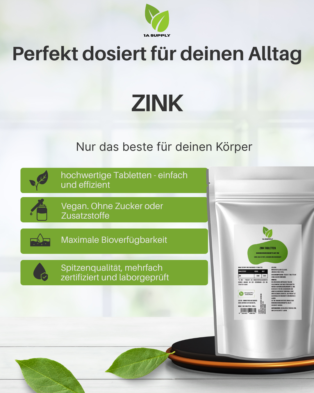 25mg Zink Bisglycinat