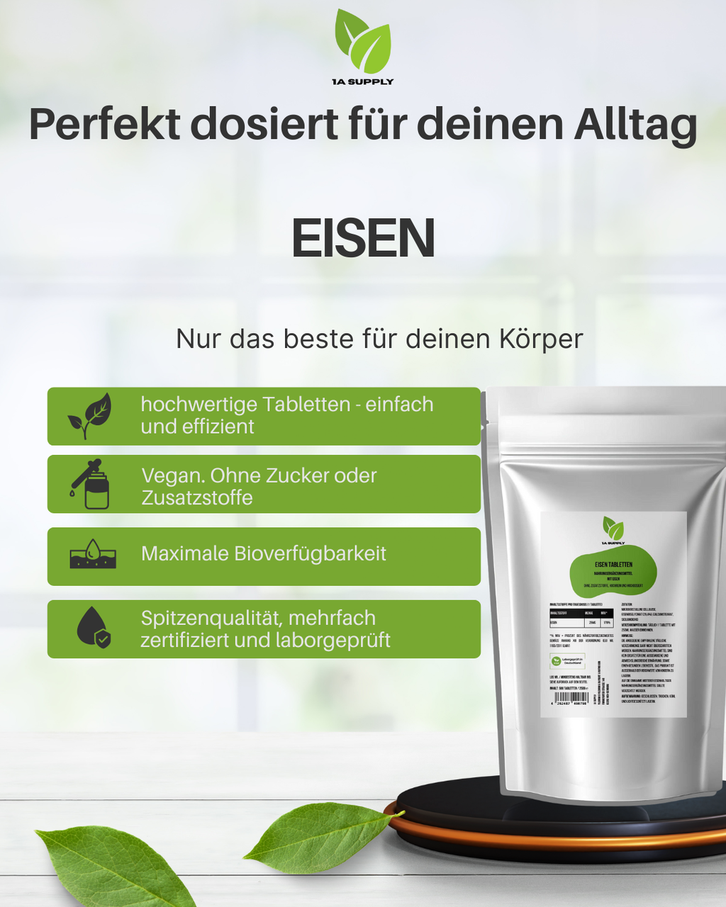 25mg Eisen Bisglycinat