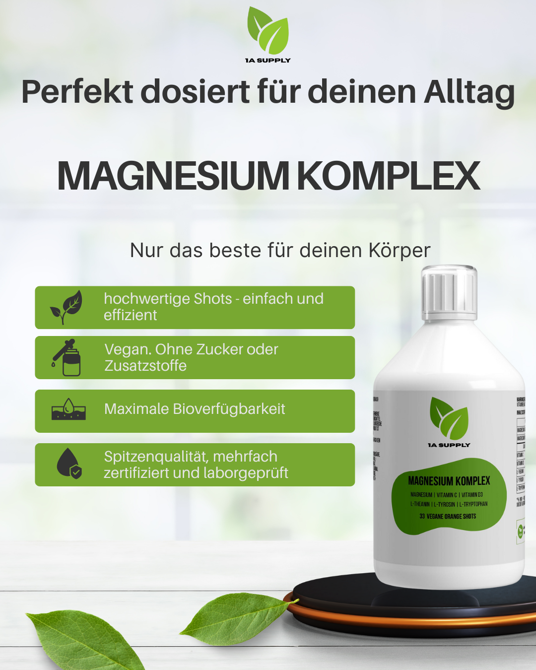 Magnesium Komplex Shots Plus+