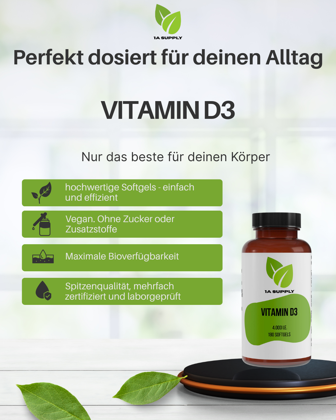 Vitamin D3 4.000 IE - 1A Supply