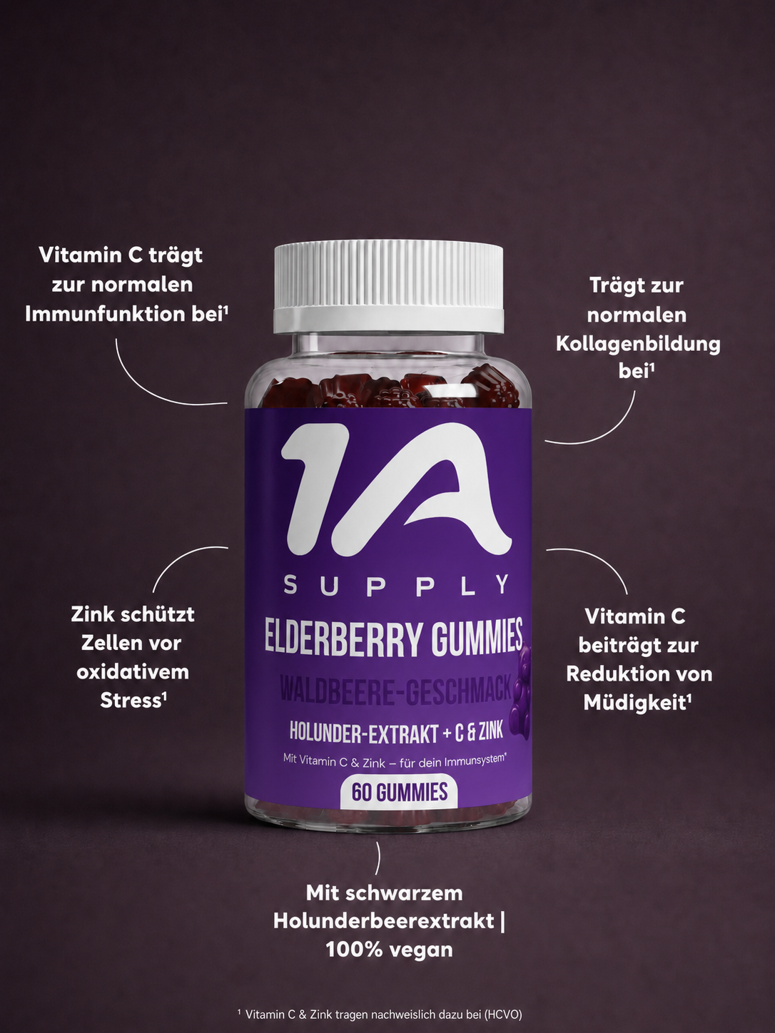 Elderberry + Vitamin C + Zink Gummies