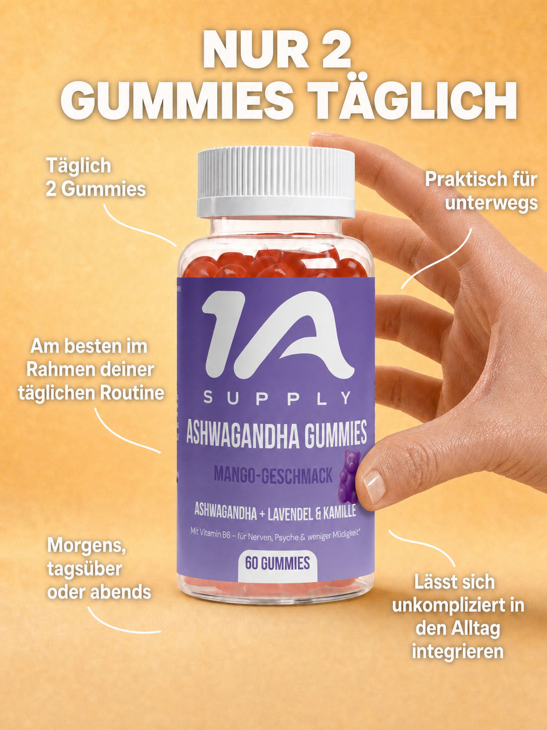 Ashwagandha & Vitamin B6 Gummies