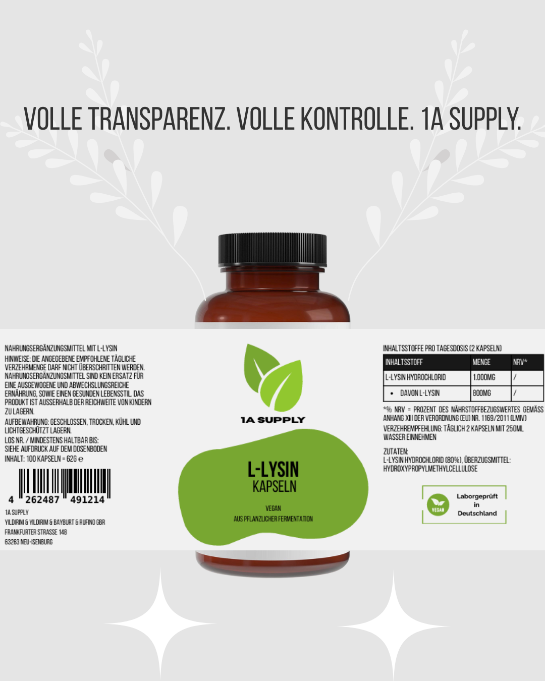 L-Lysin 1A Supply