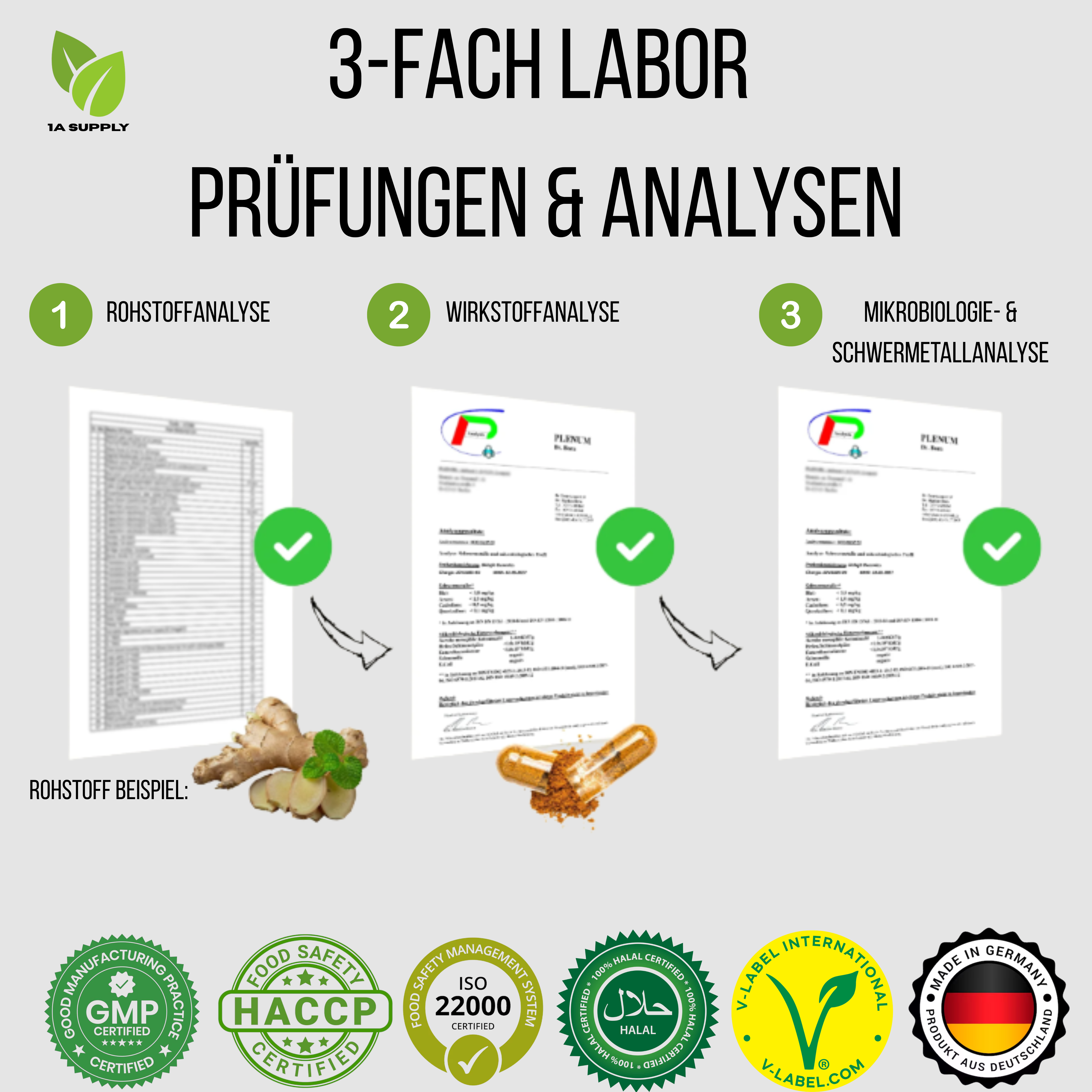 Laboranalyseprozess - 1A Supply