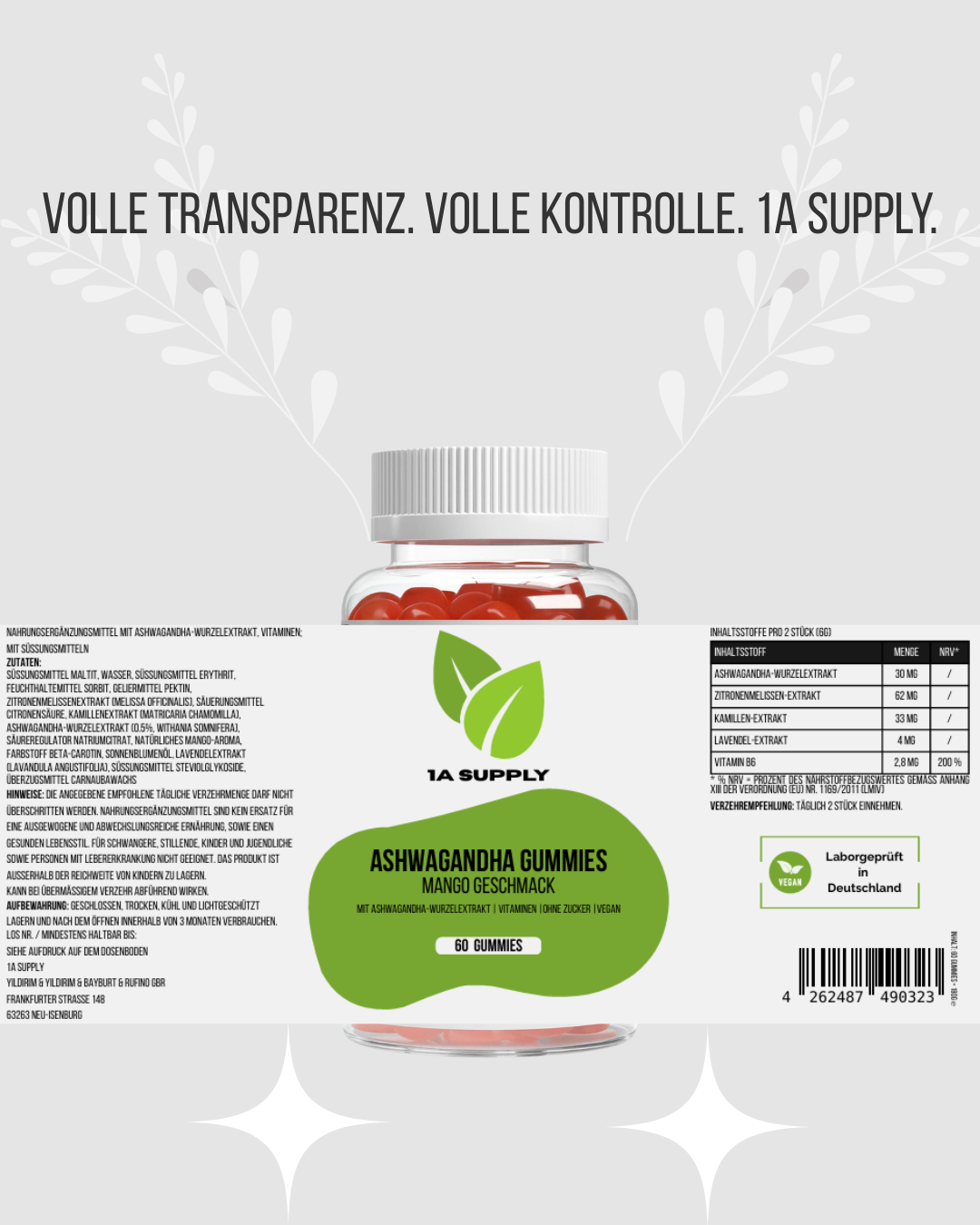 Ashwagandha Gummies - 1A Supply