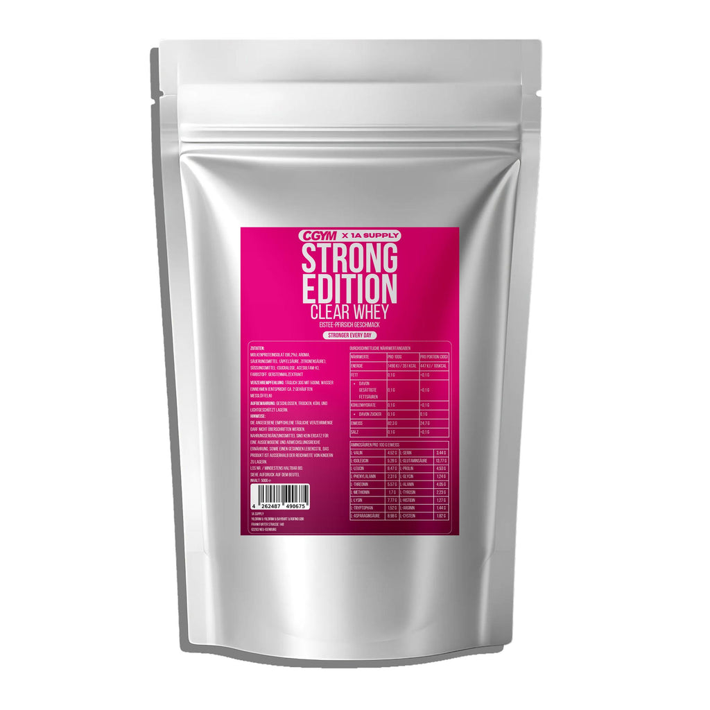 CGYM Clear Whey Protein Eistee Pfirsich