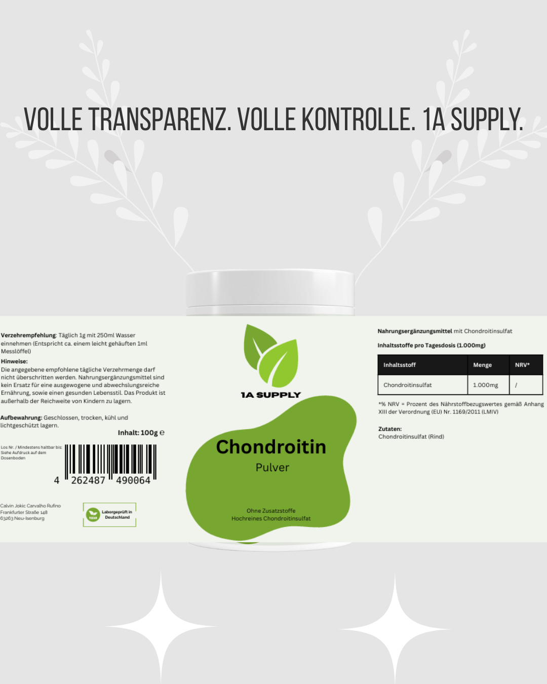 Chondroitin Pulver - 1A Supply