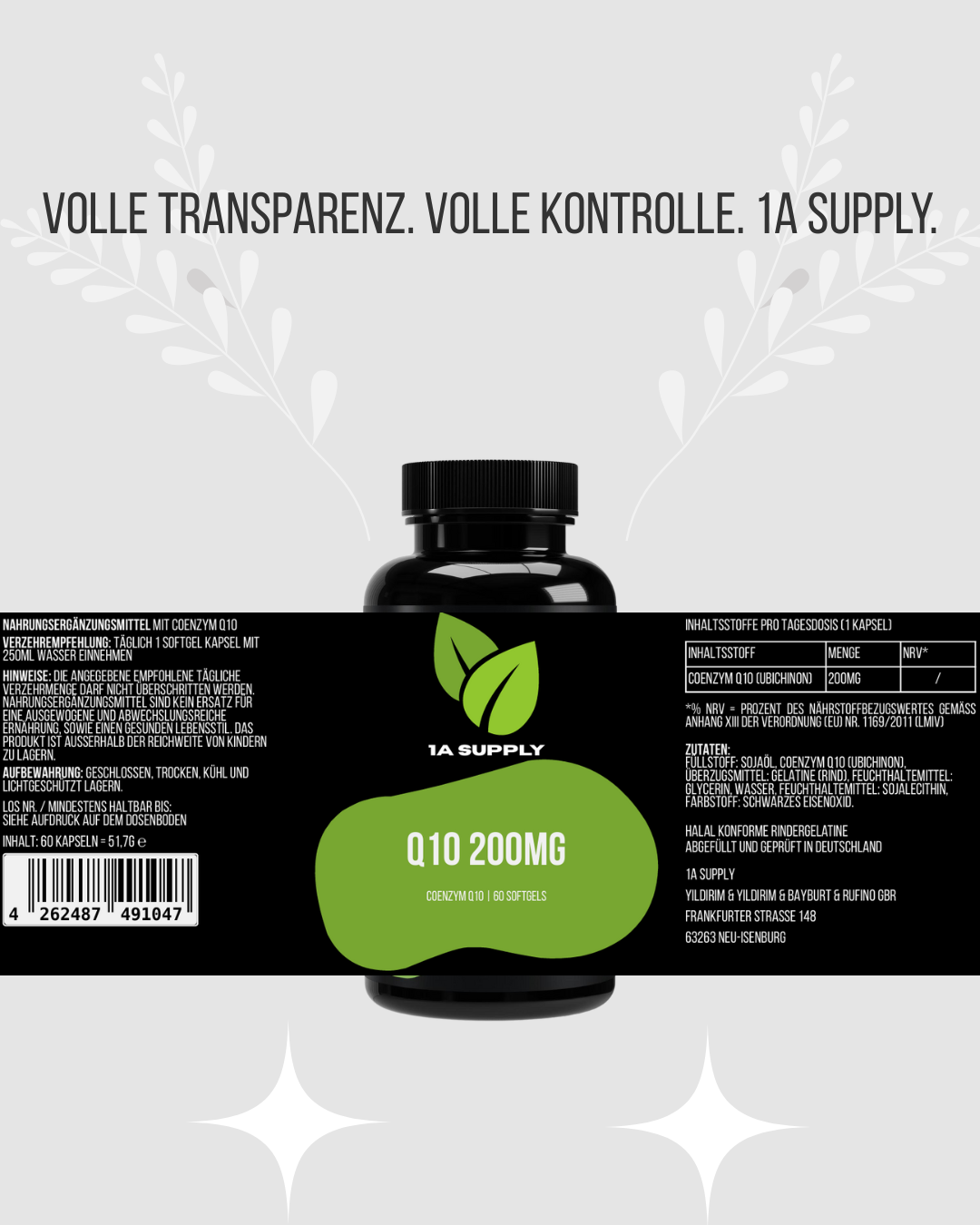 COENZYM Q10 - 1A Supply