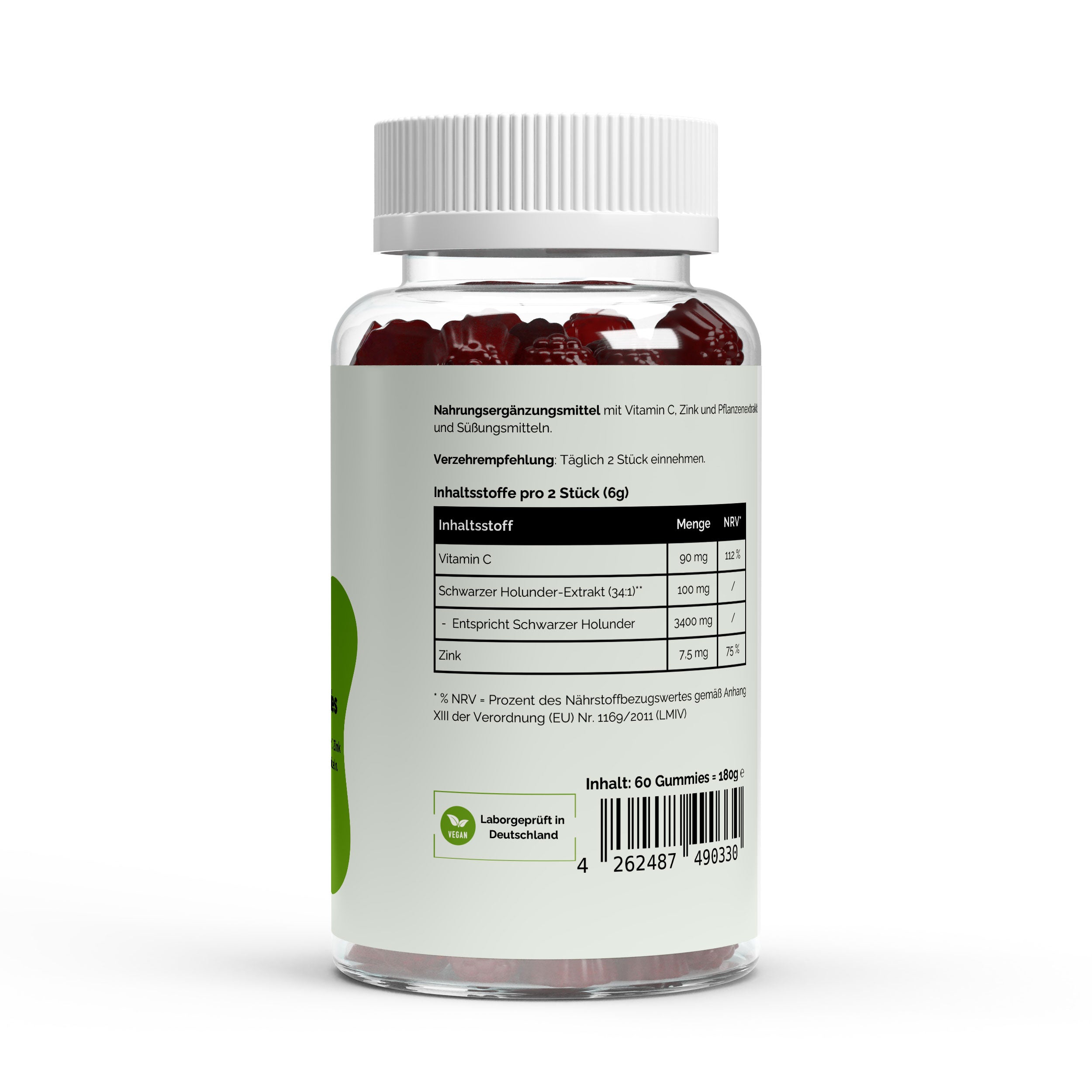 Elderberry + Vitamin C + Zink Gummies 