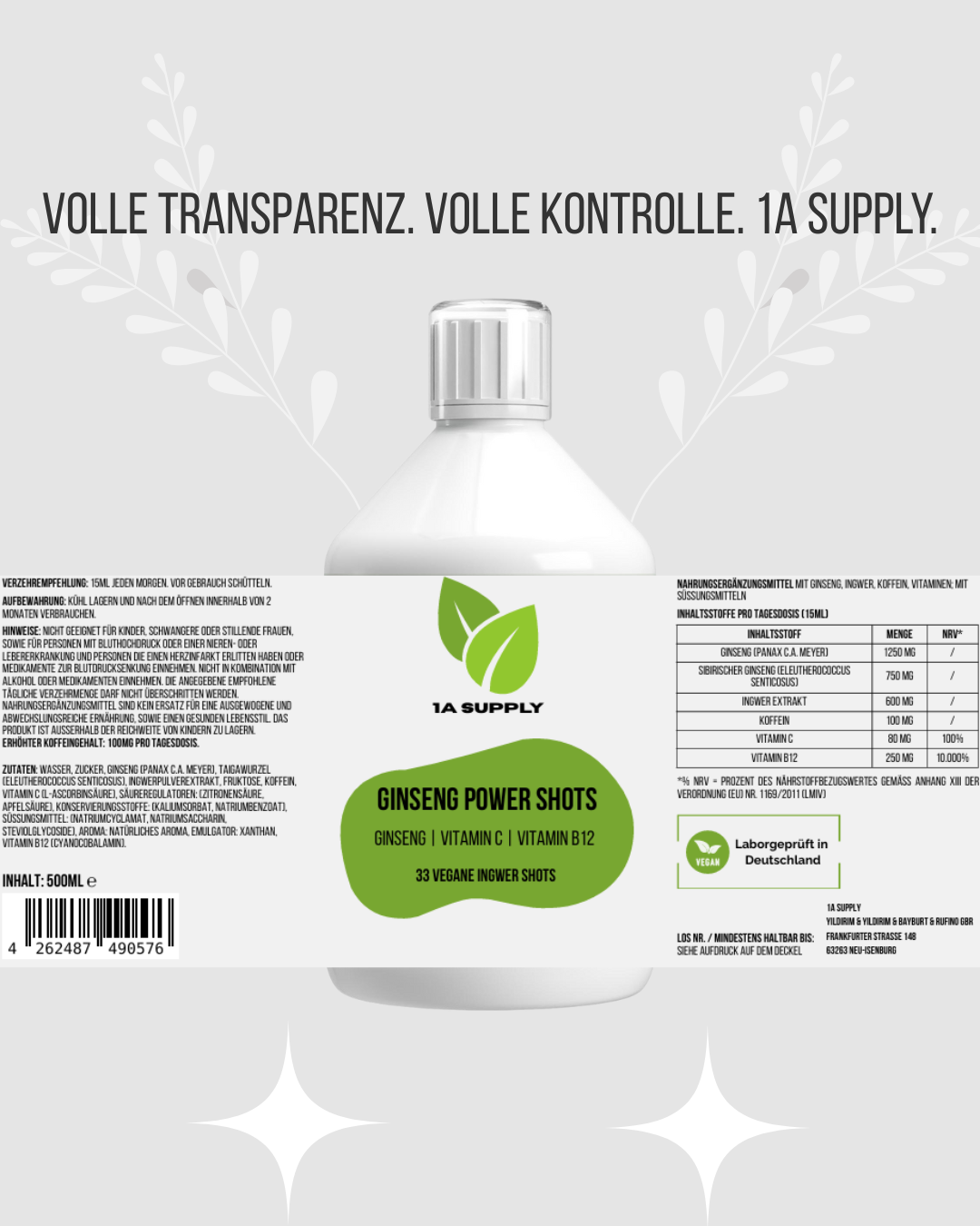 Ginseng Power Plus+ - 1A Supply