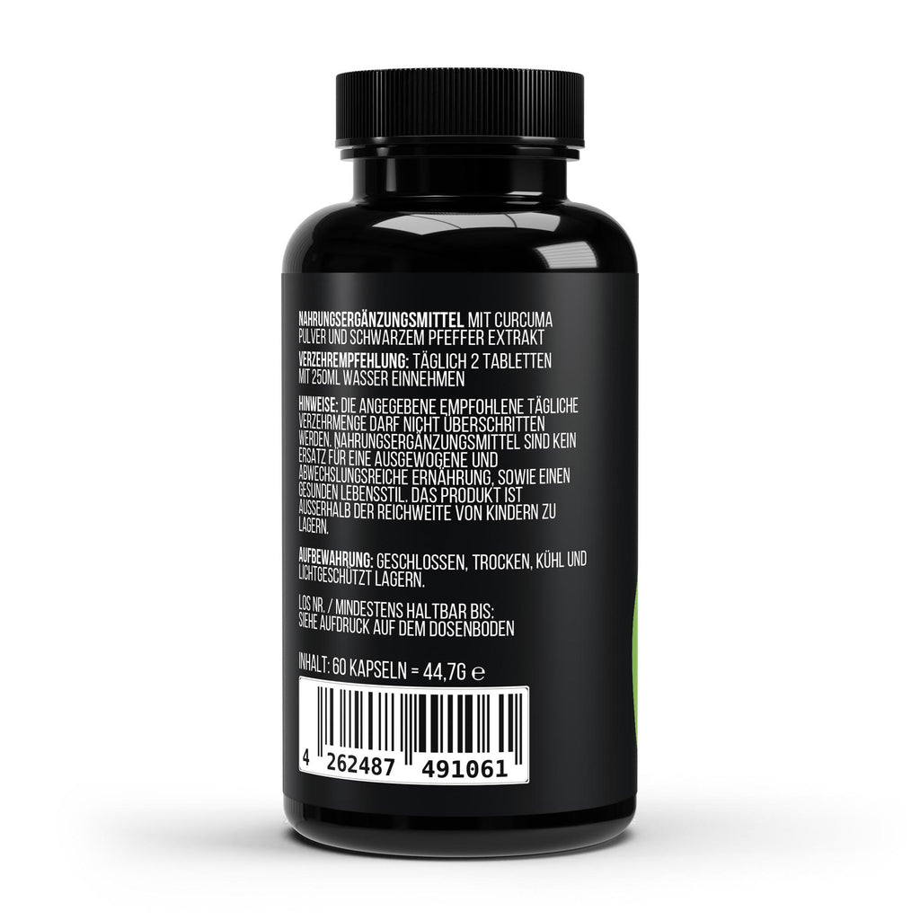 Kurkuma + Piperin - 60 Kapseln