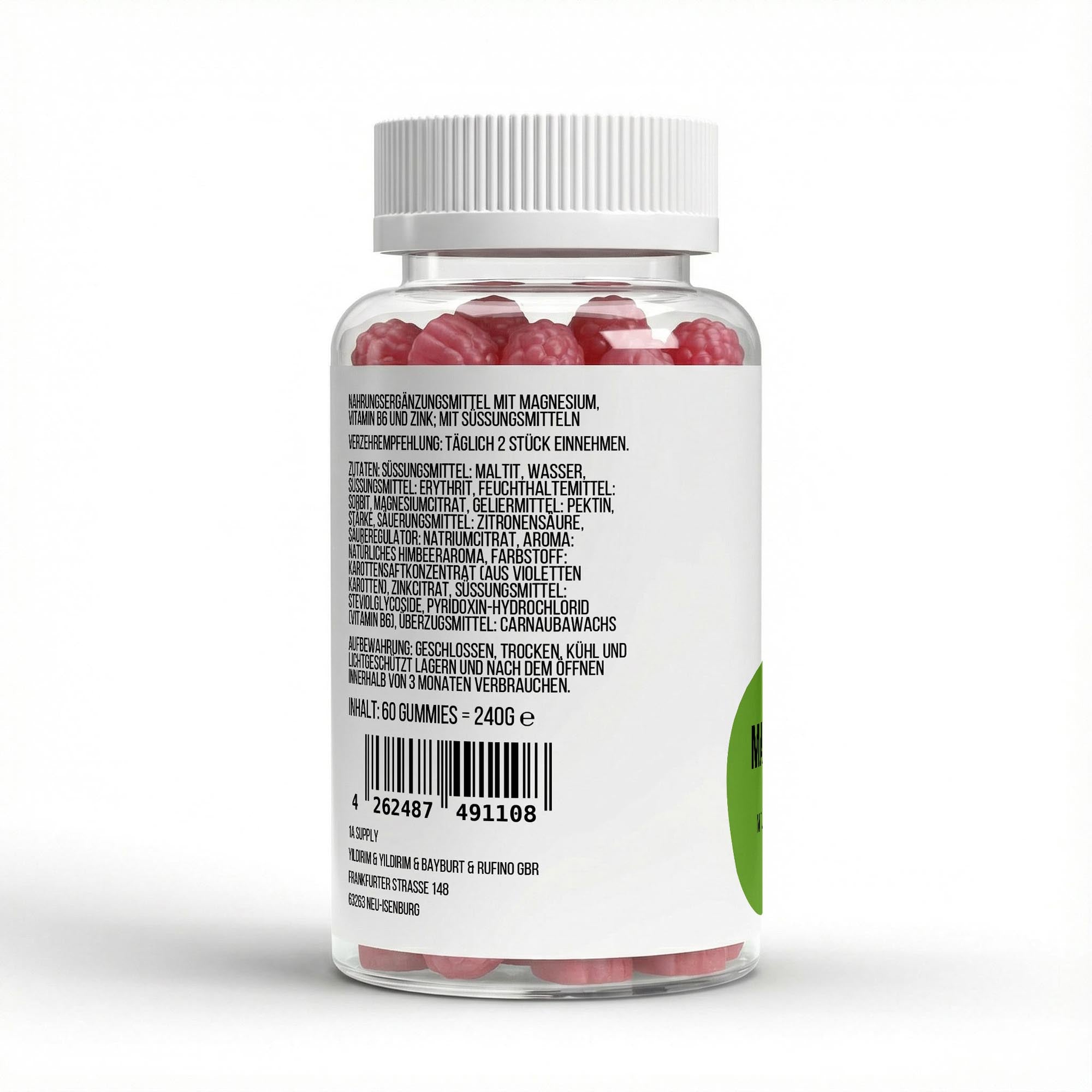 Magnesium + Zink + B6 Gummies  1A Supply