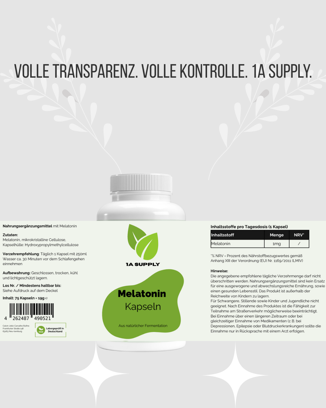 Melatonin - 1A Supply