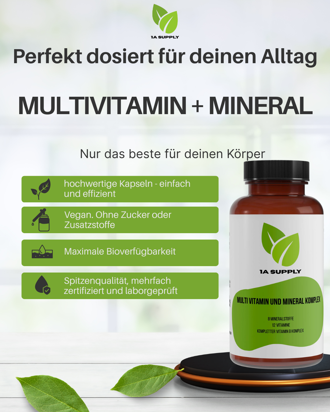 Multivitamin und Mineral Komplex - 1A Supply