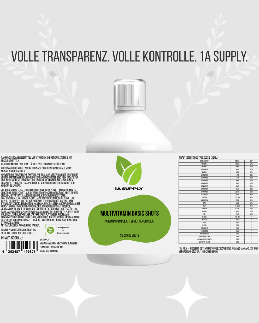 Multivitamin Basic Shots Plus+ - 1A Supply