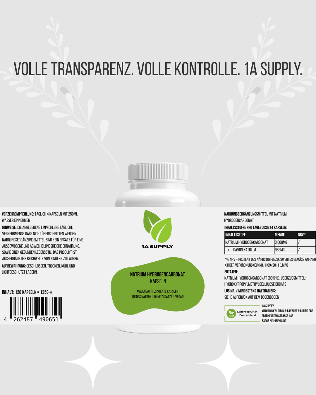 Natron Magensaftresistent - 1A Supply