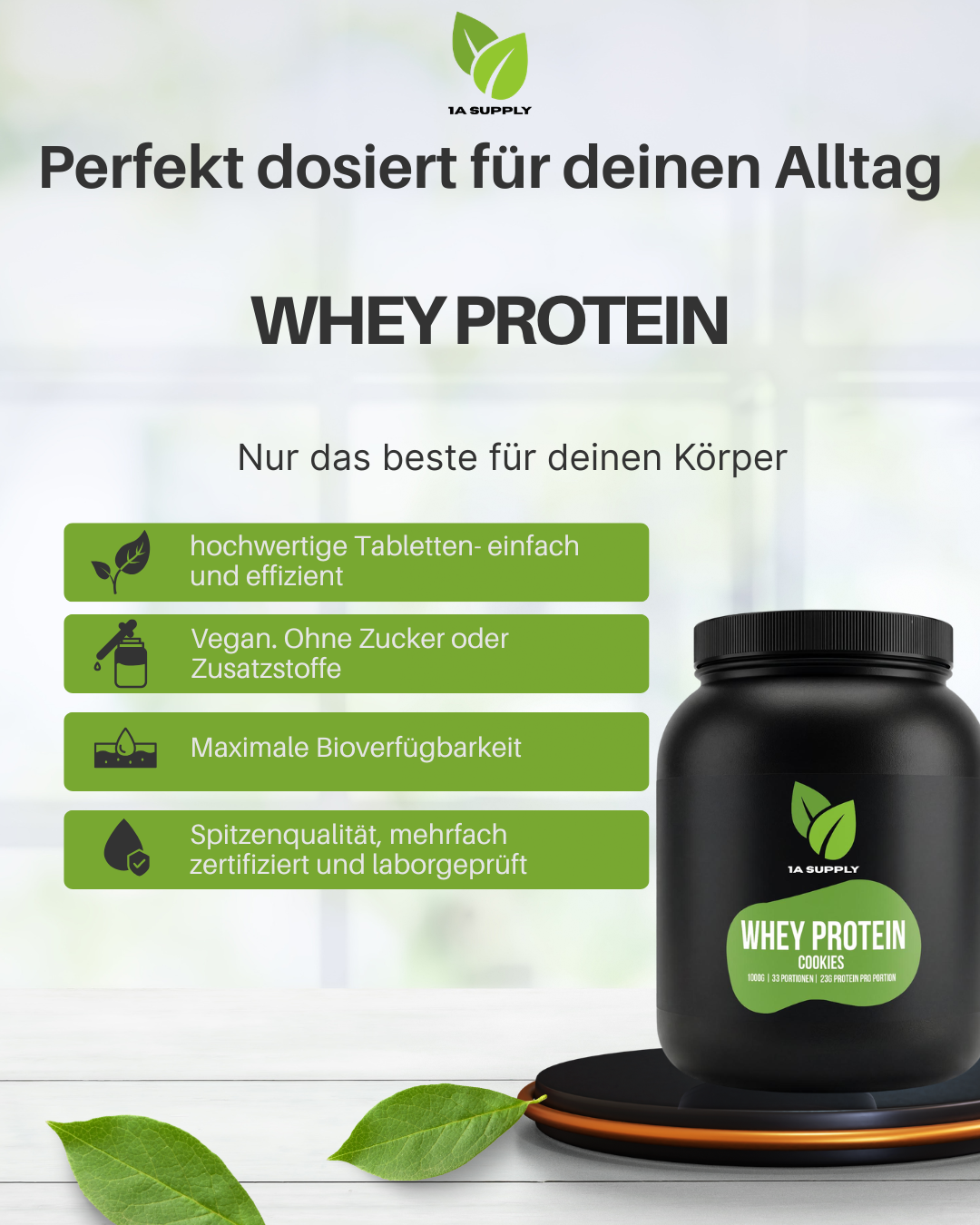 Whey Protein 1000g Pulver
