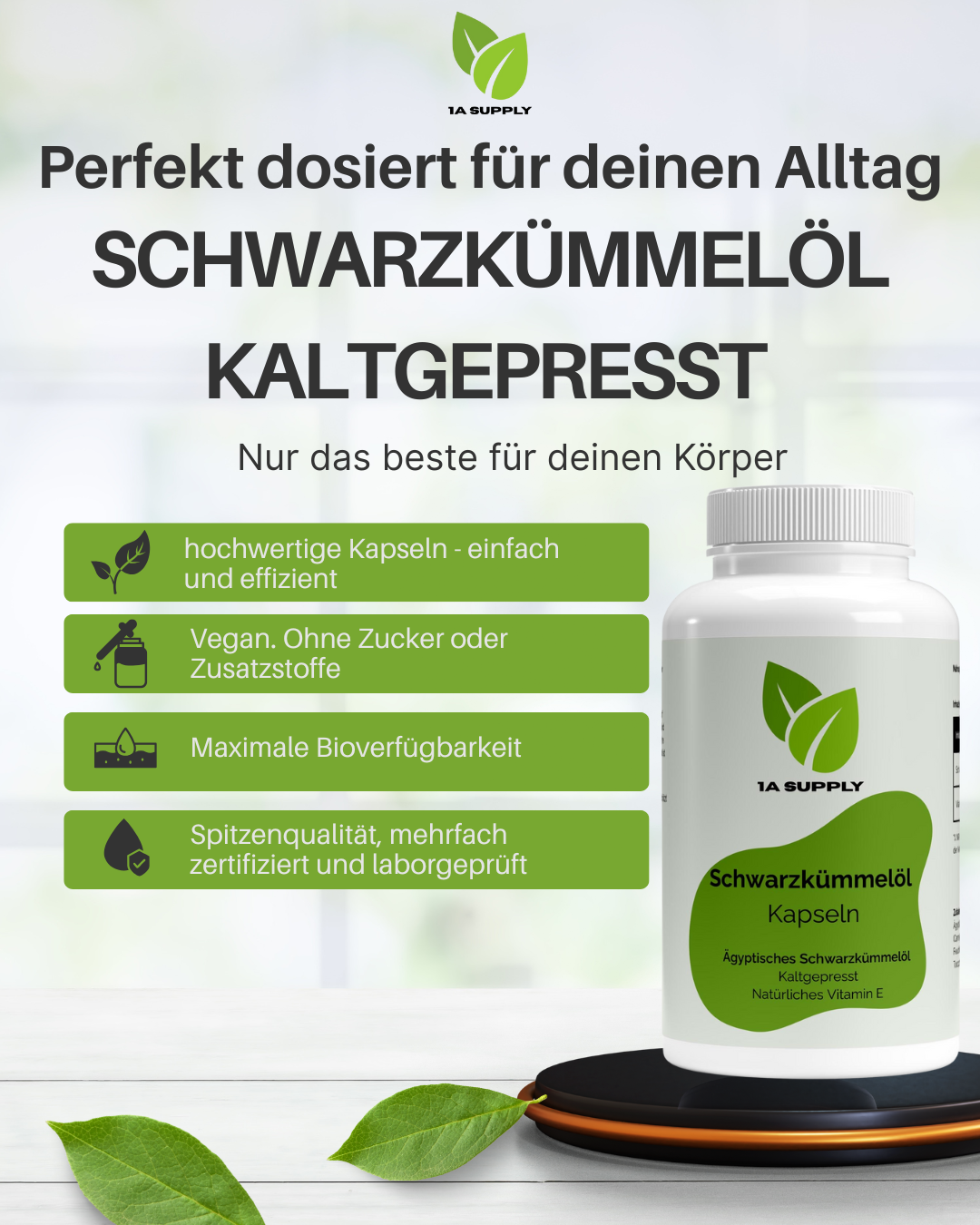 Ägyptisches Schwarzkümmelöl - 1A Supply
