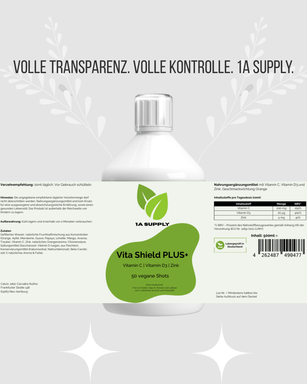 Vita Shield PLUS+ Shots - 1A Supply