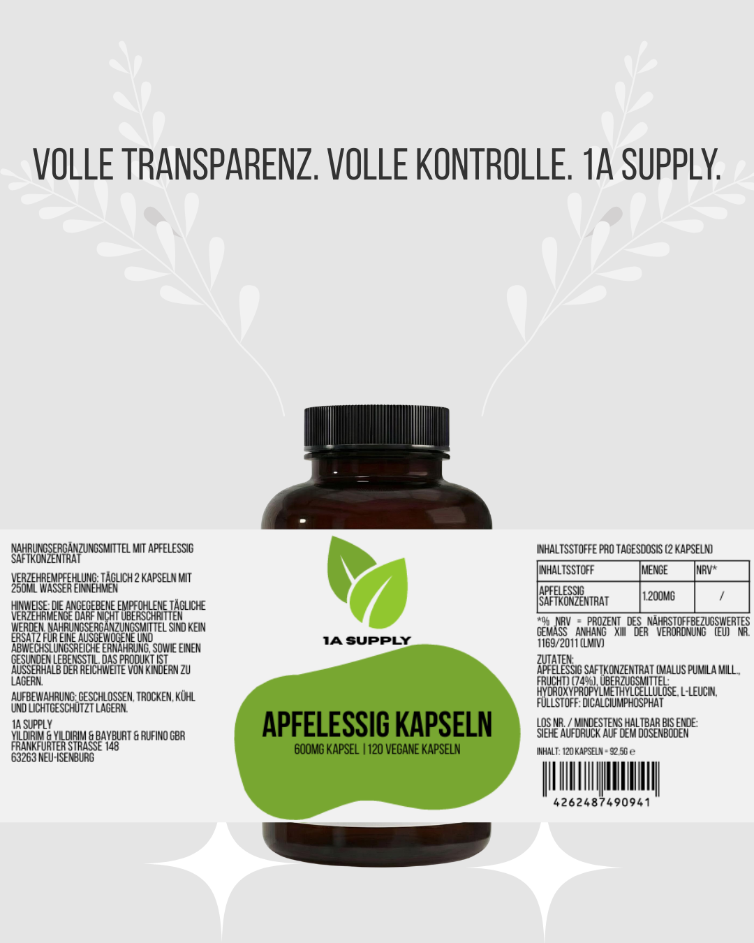 Ashwagandha Pulver - 1A Supply