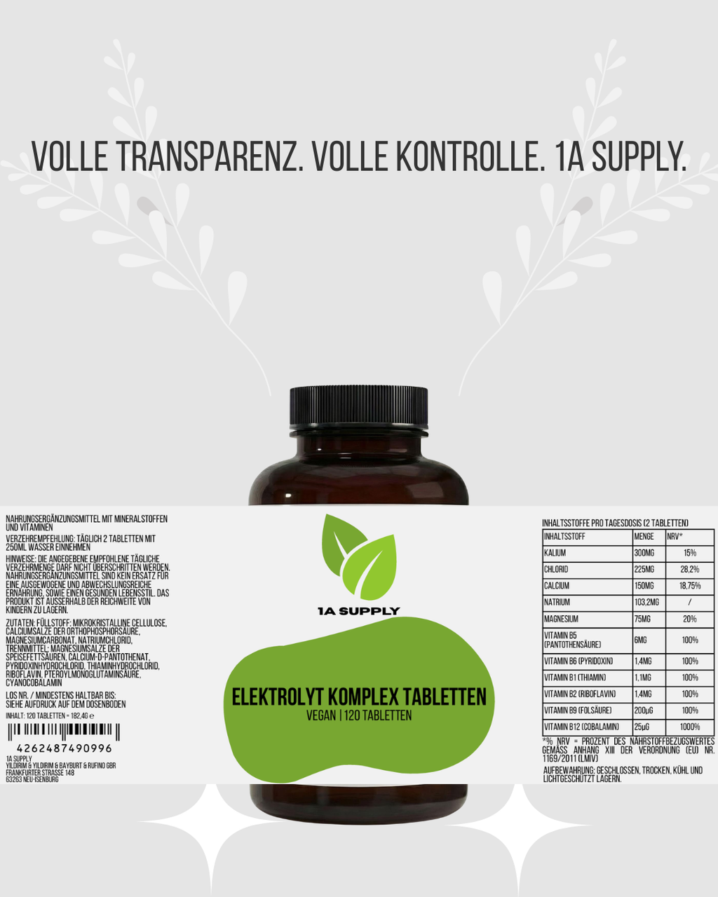 Elektrolyte Kapseln - 1A Supply