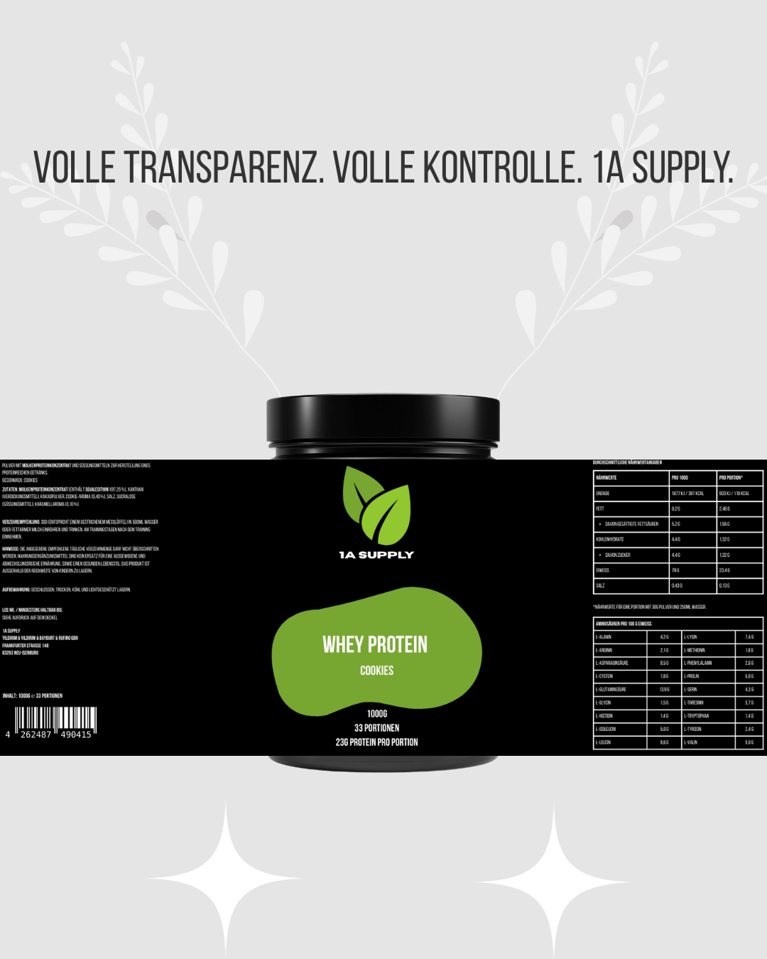 Premium Whey Protein - 1A Supply