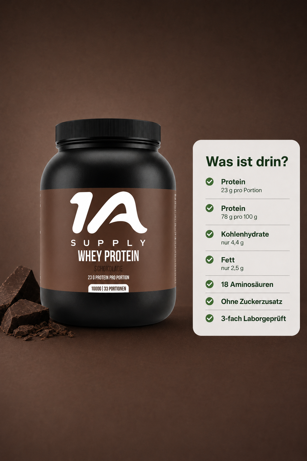 Whey Protein 1000g Pulver