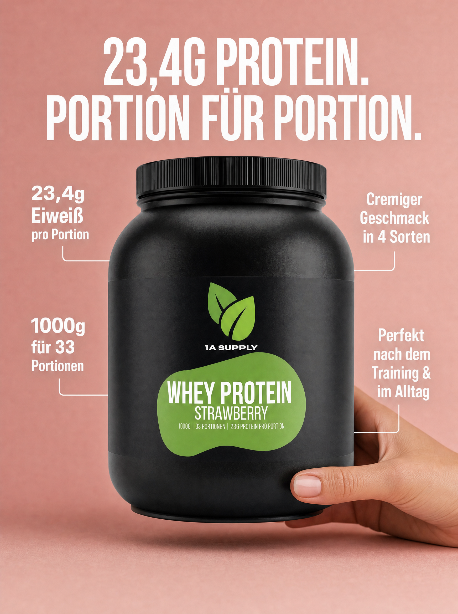 Whey Protein 1000g Pulver