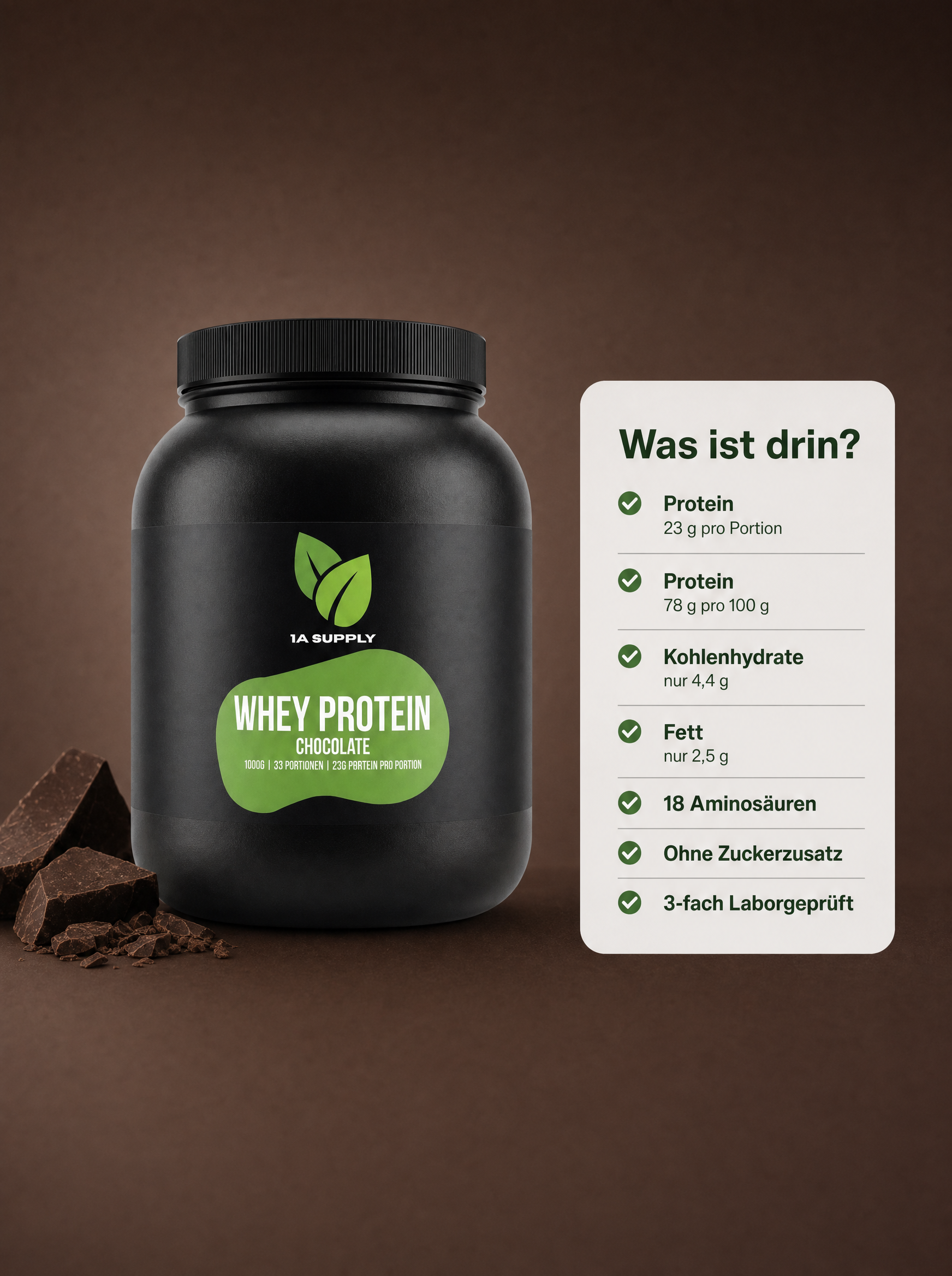 Whey Protein 1000g Pulver