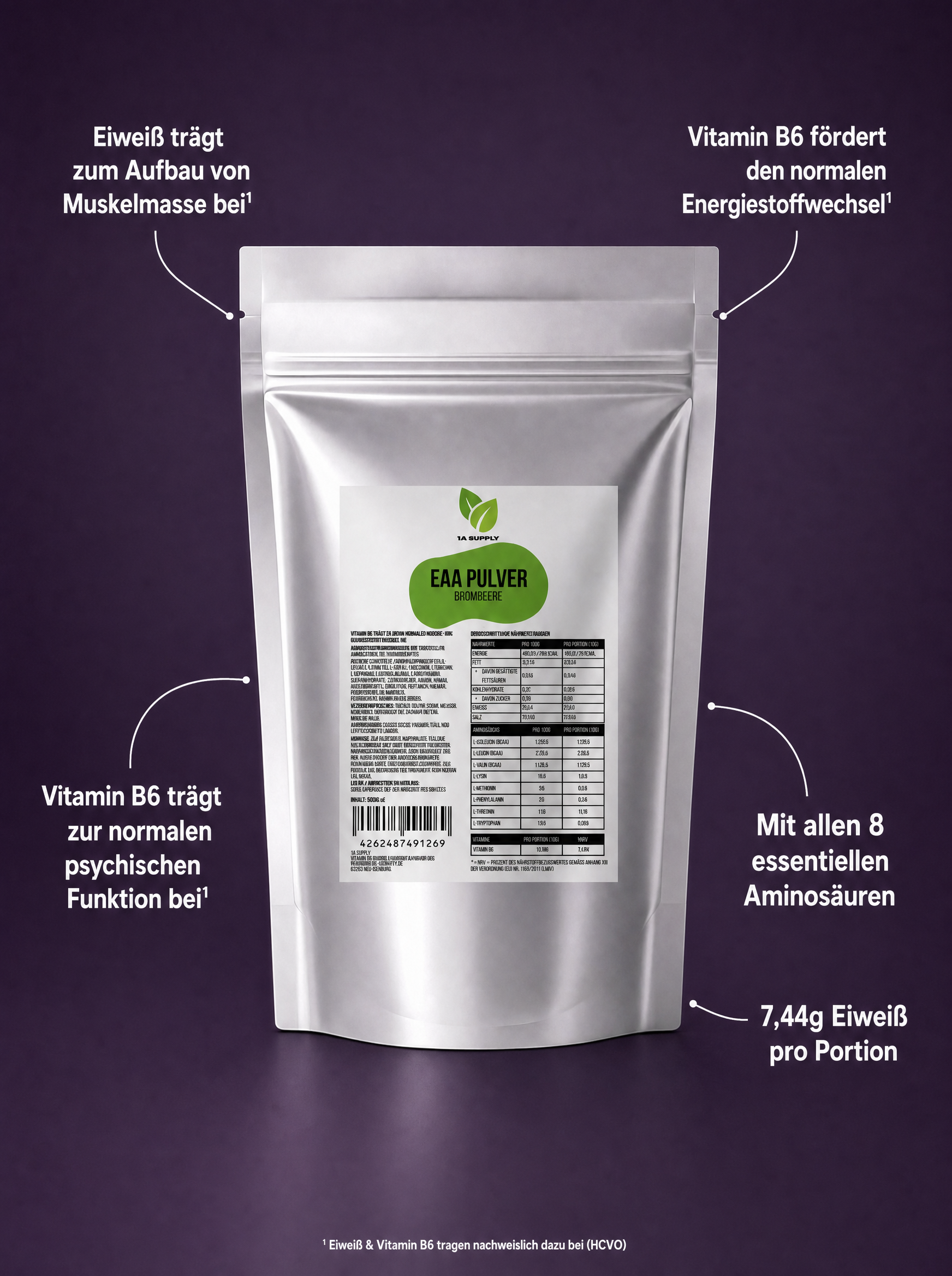 EAA + Vitamin B6 Pulver