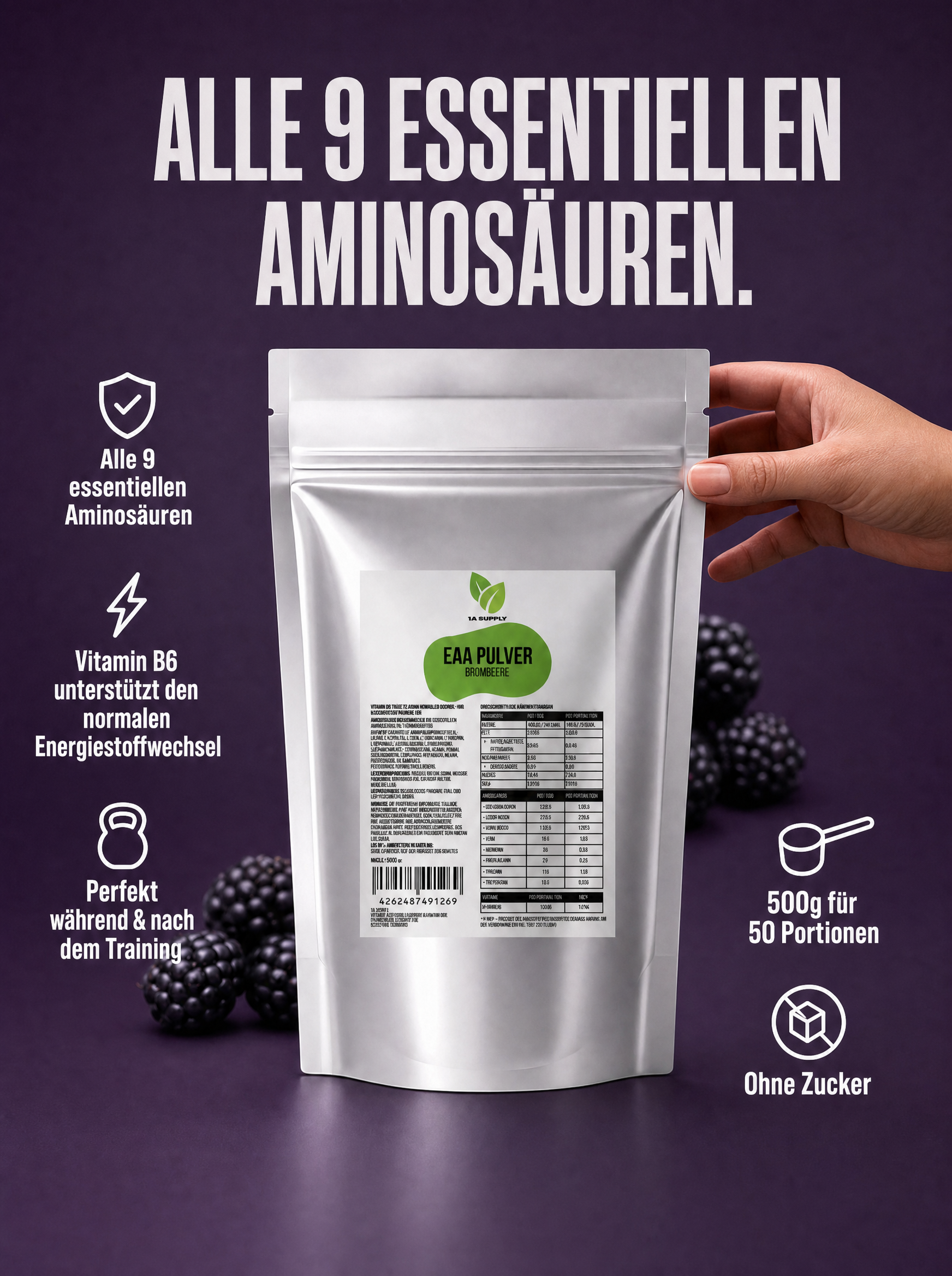 EAA + Vitamin B6 Pulver