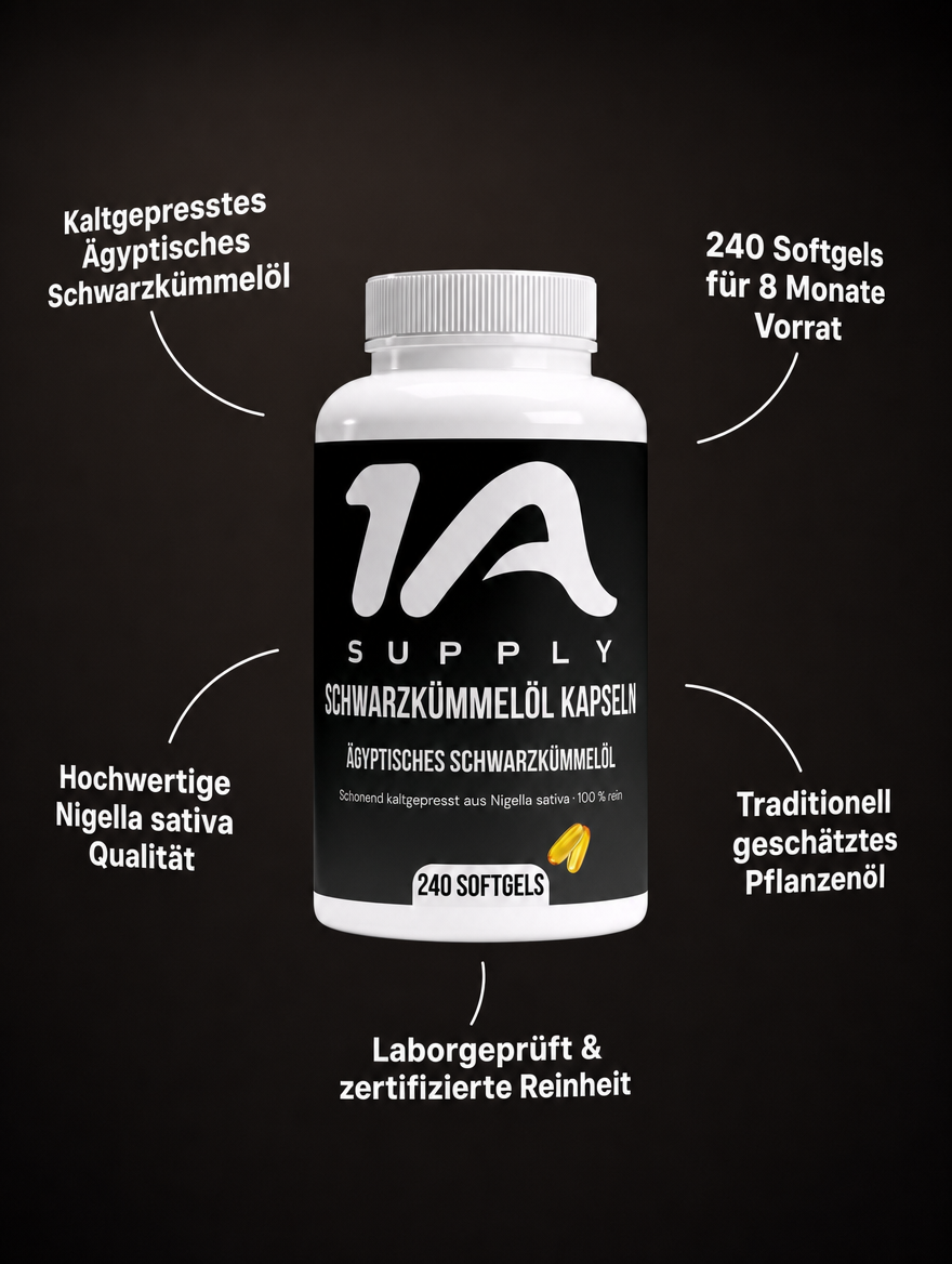 Ägyptisches Schwarzkümmelöl Softgels