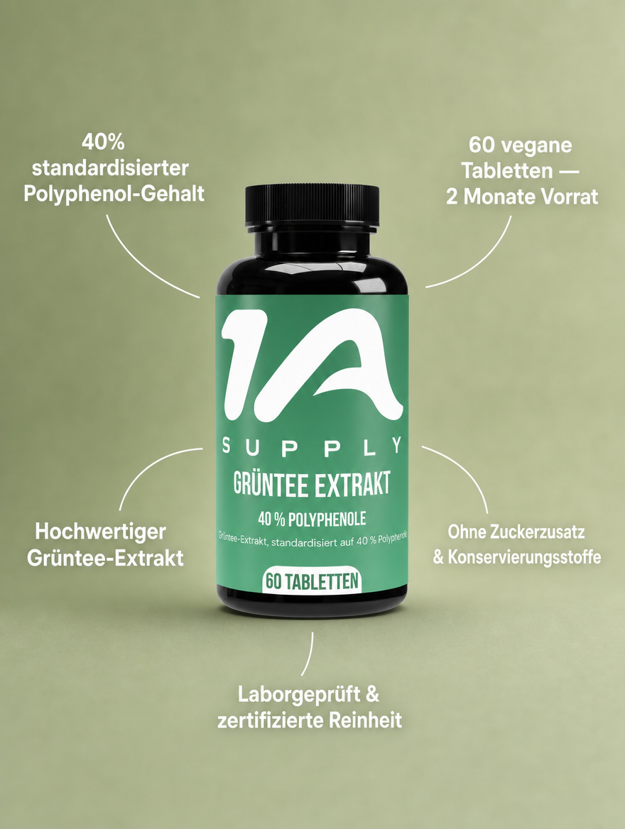 Grüntee Extrakt 40% Polyphenole Tabletten
