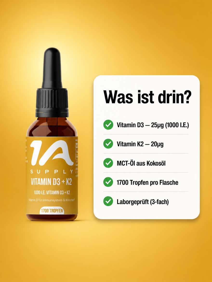 Vitamin D3 + K2 Tropfen