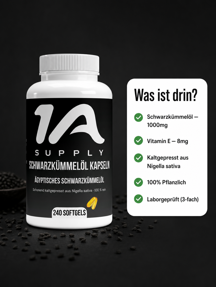 Ägyptisches Schwarzkümmelöl Softgels