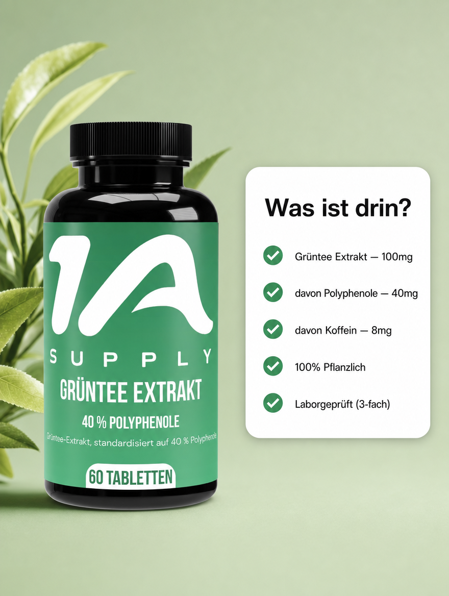 Grüntee Extrakt 40% Polyphenole Tabletten