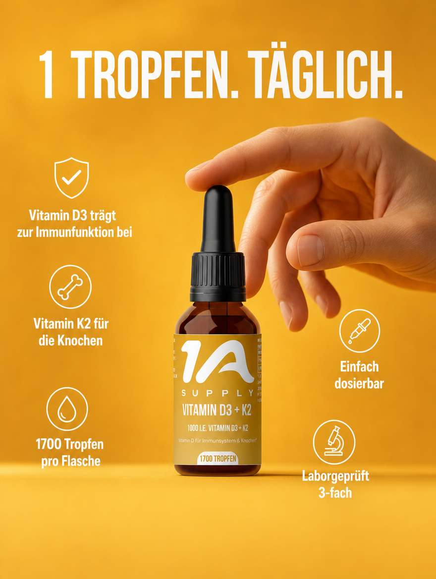 Vitamin D3 + K2 Tropfen