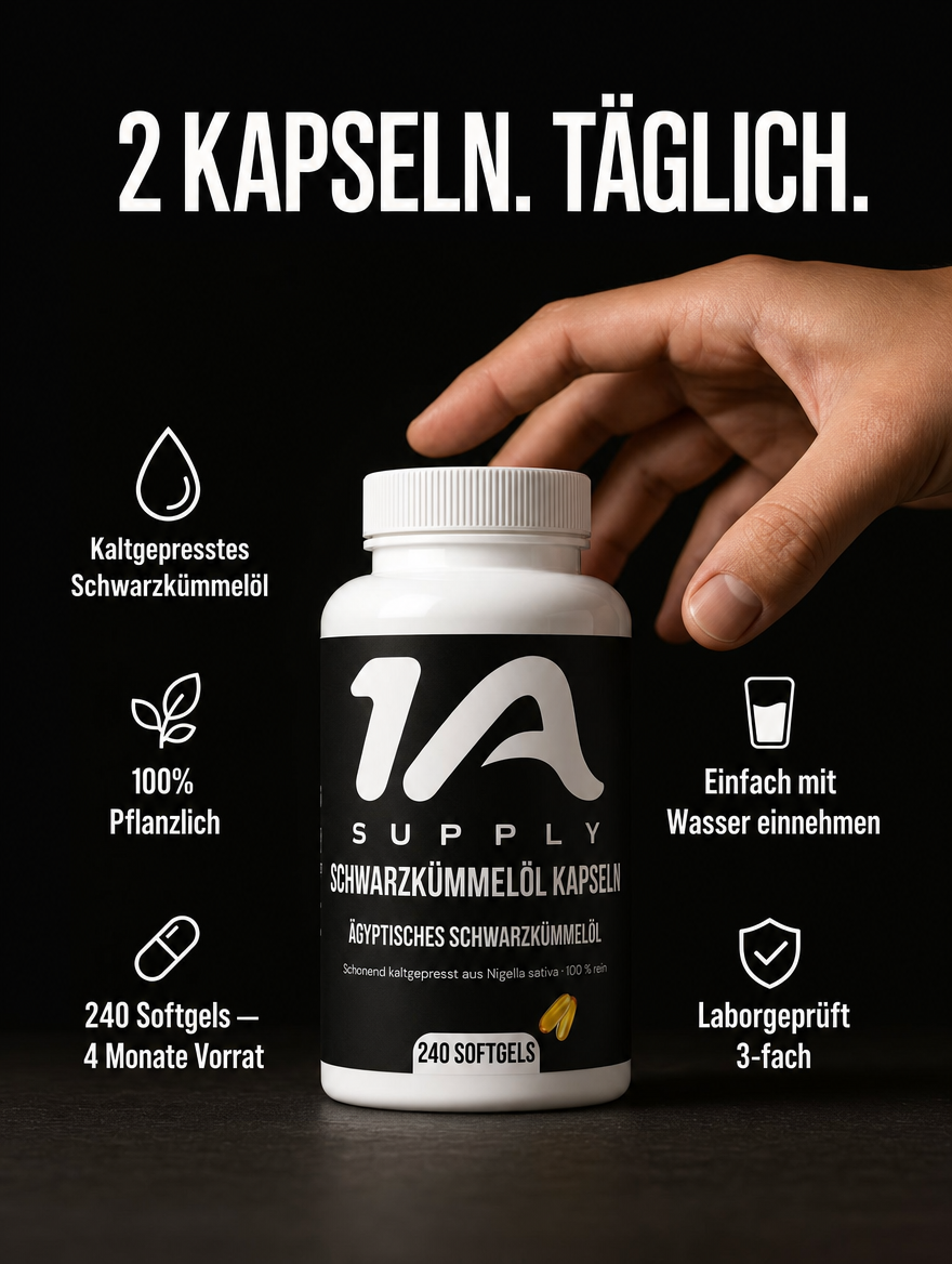 Ägyptisches Schwarzkümmelöl Softgels