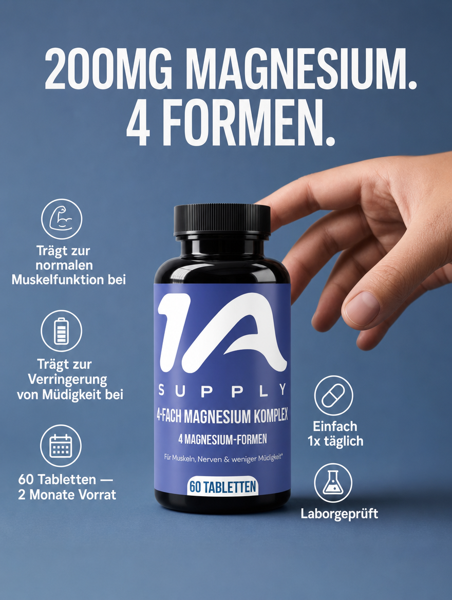 Magnesium 4fach Komplex Kapseln