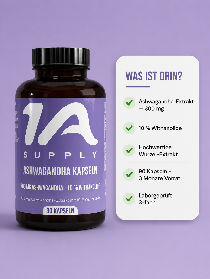Ashwagandha (10% Withanolide) - 90 vegane Kapseln