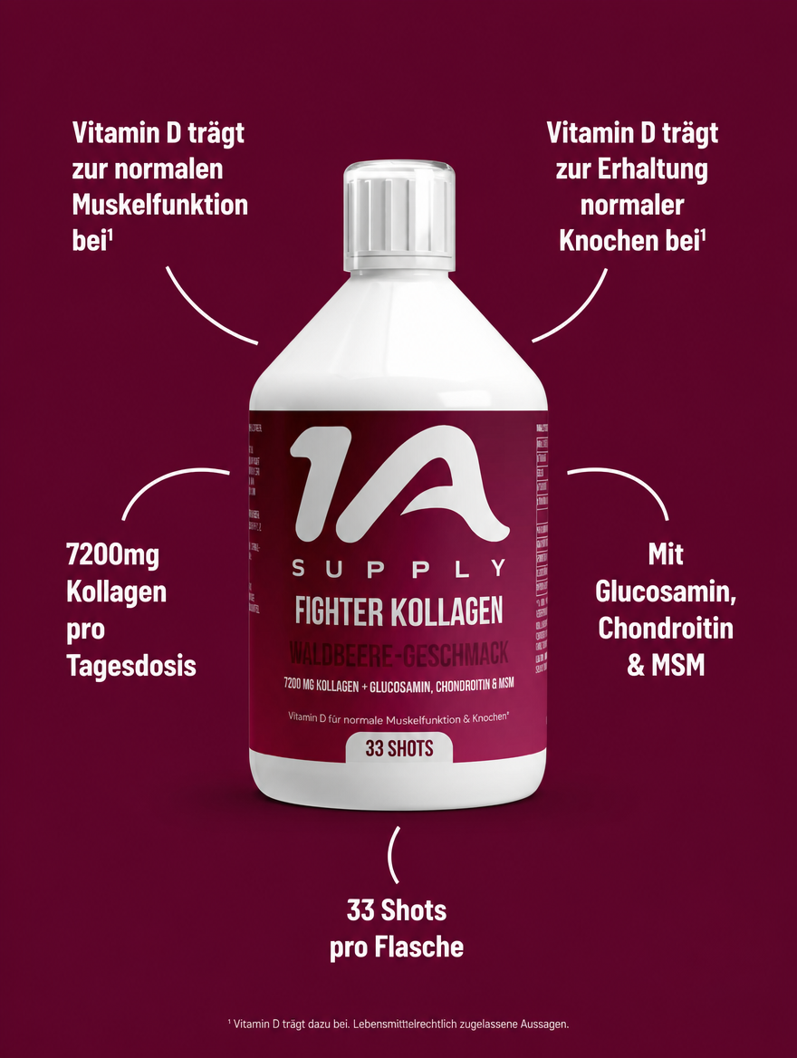 Fighter Kollagen Shots (1500 DA) - Wild Berry - 500ml