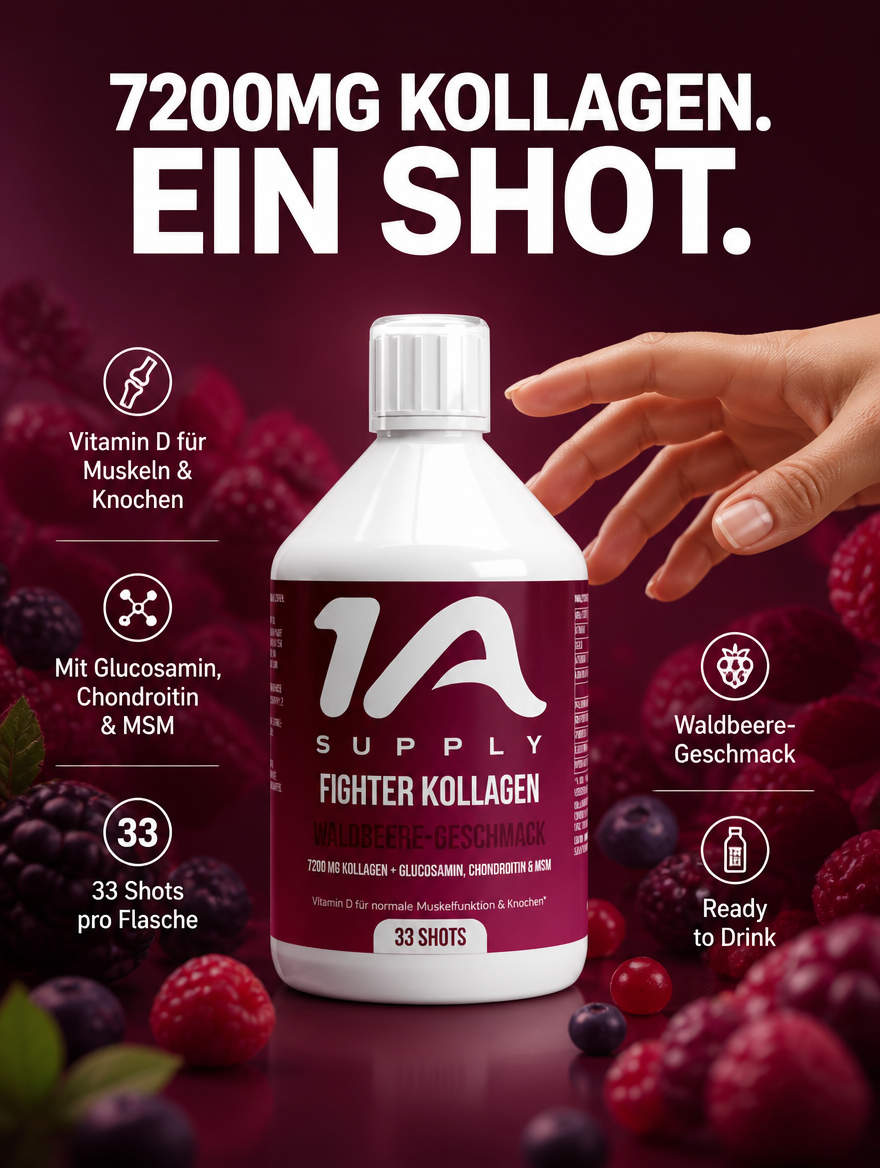 Fighter Kollagen Shots (1500 DA) - Wild Berry - 500ml
